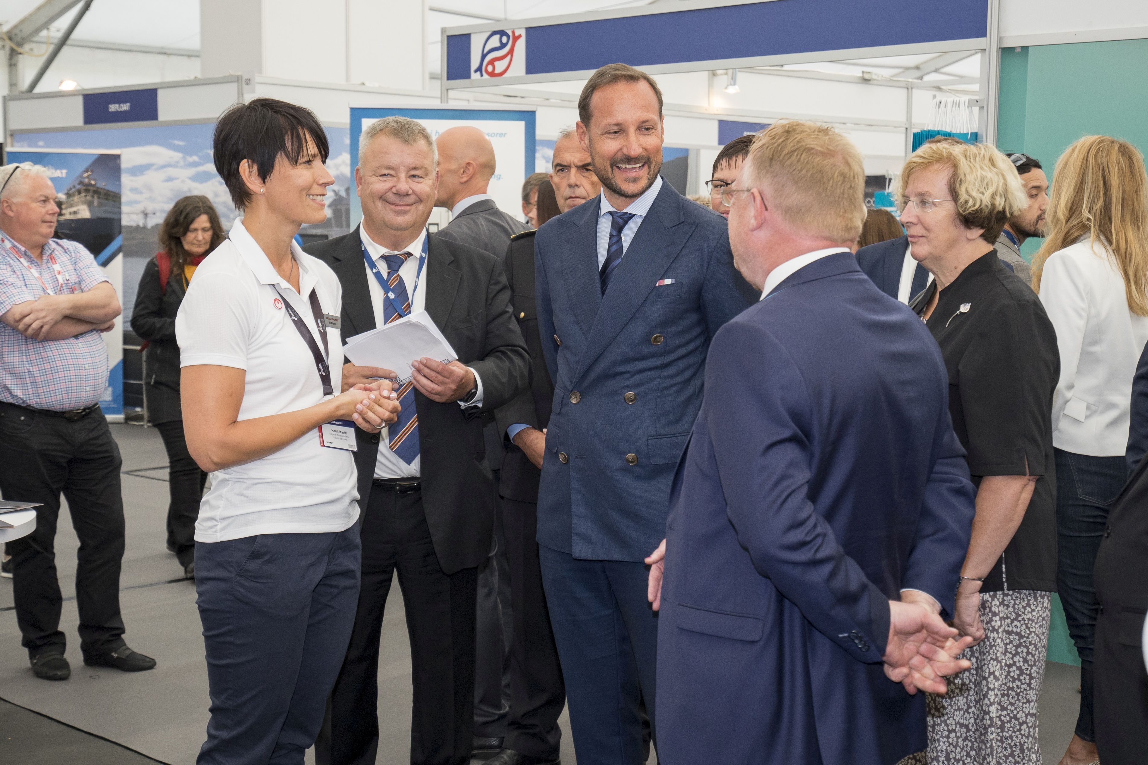 Crown Prince Haakon at the 2017 Aqua Nor - this year will be his sixth visit