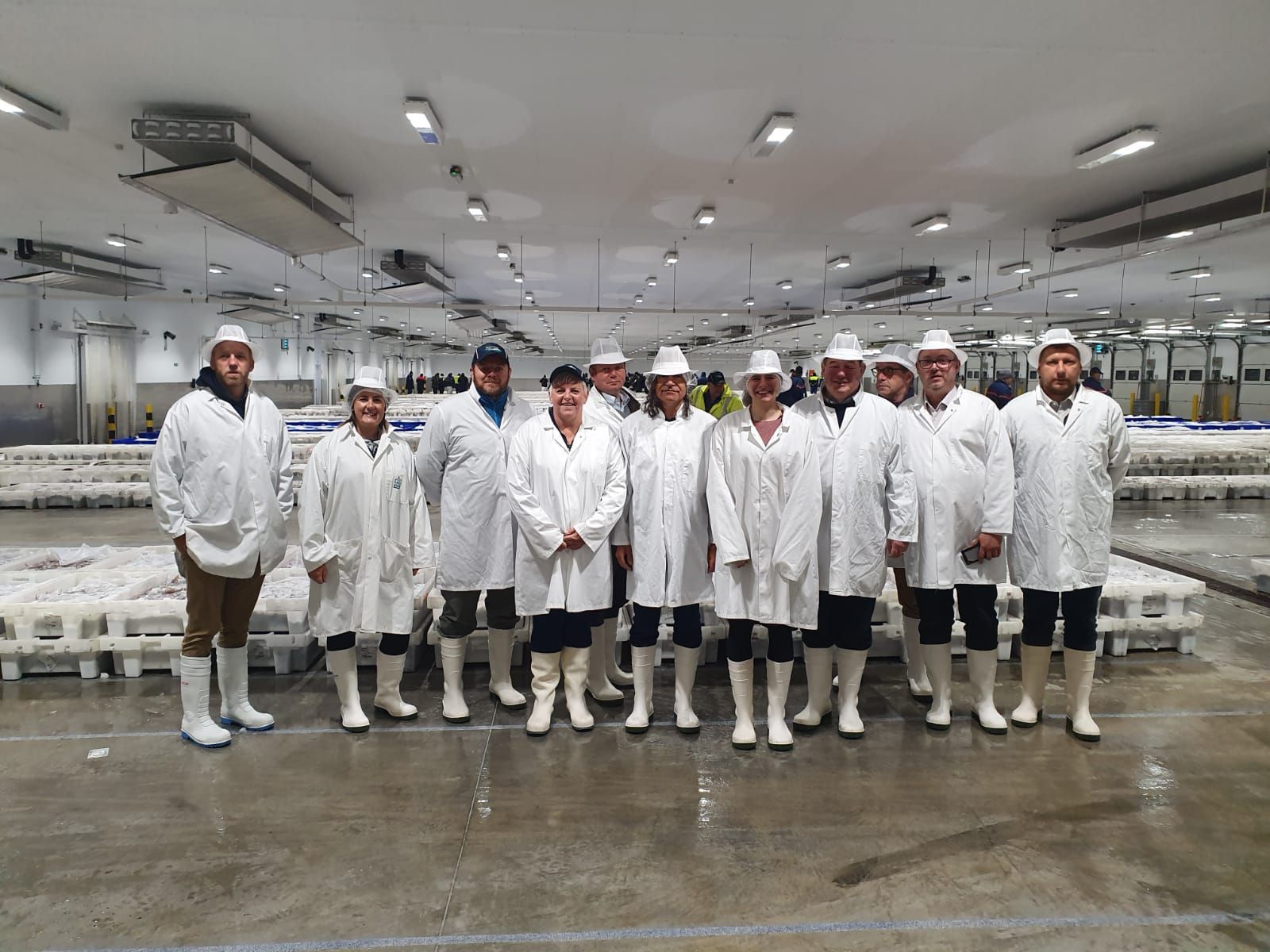 Boulogne delegates with representatives from Seafood Scotland at Peterhead fish market last week