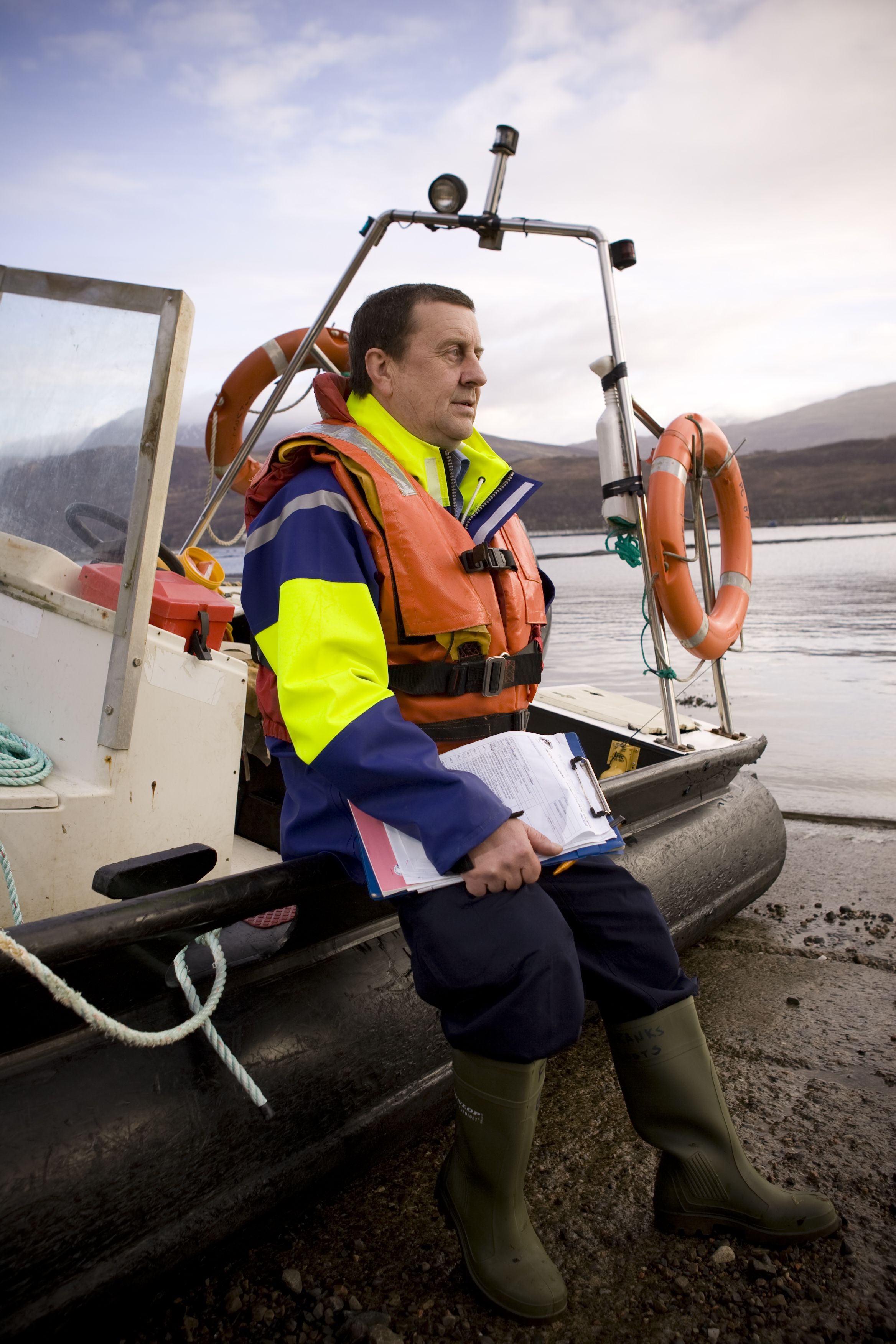 The RSPCA Assured's aquaculture manager Malcolm Johnstone