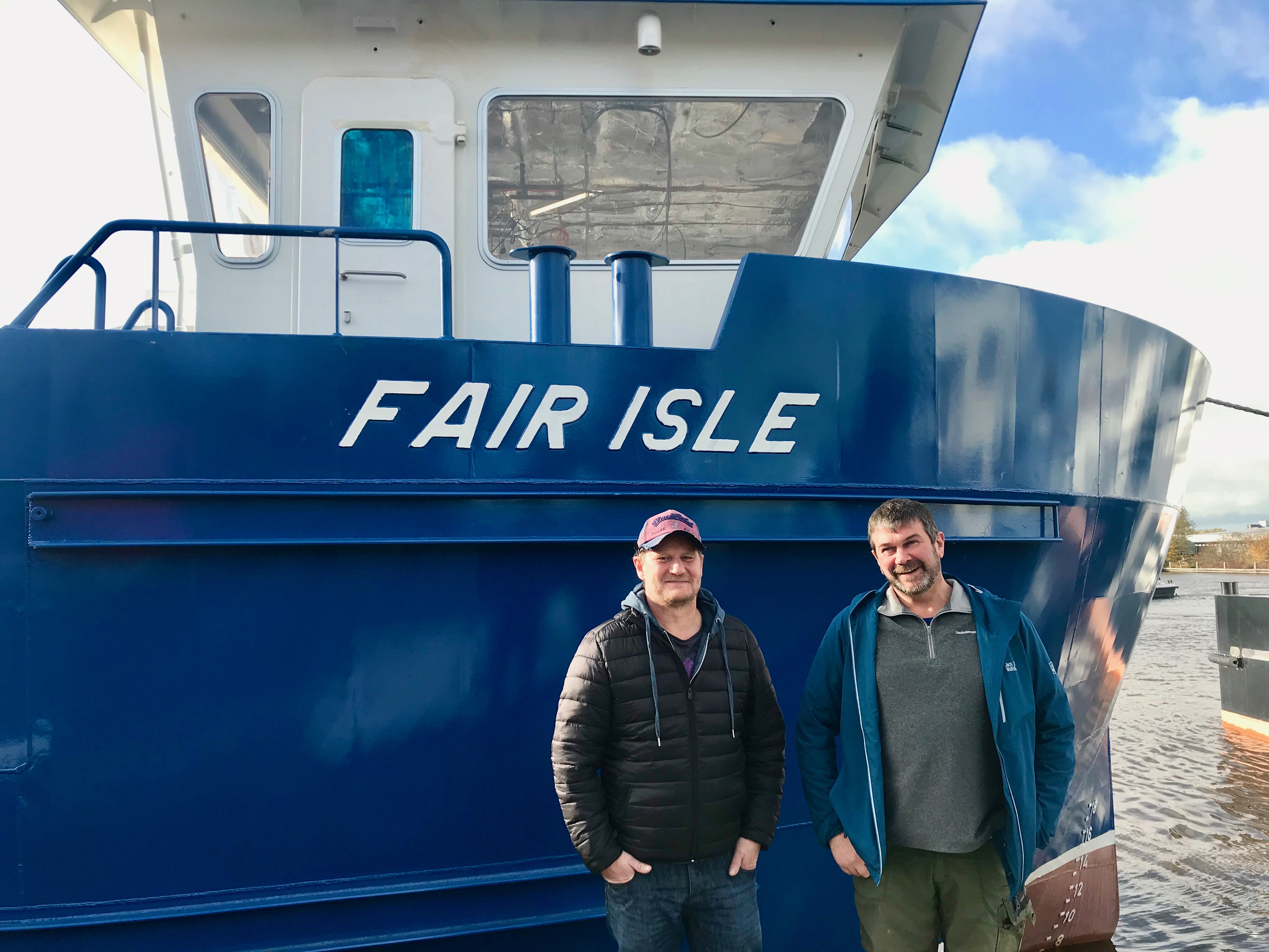 SSF Fair Isle skippers Aaron Anderson and Alastair MacEachen
