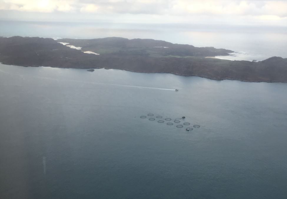 Mowi's high energy site off Colonsay (photo: Mowi)