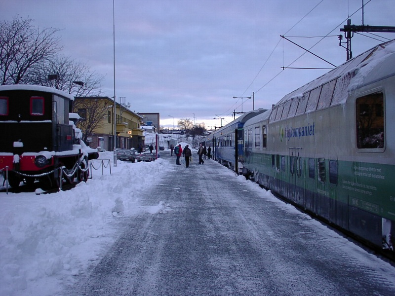 Narvik station in Norway, starting point for proposed salmon freight to China