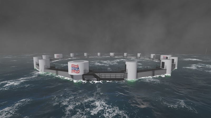 How the Arctic Offshore farming facility will look