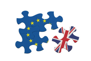 Brexit,-,Jigsaw,Pieces,Showing,The,United,Kingdom,Separated,From