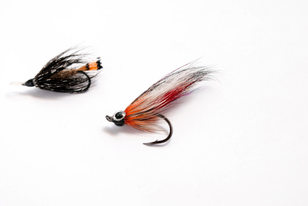 Fluffy,Fly,Fishing,Hook,Isolated,On,White