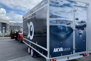AKVA Mobile packed and ready for Aqua Nor and roadshow. 