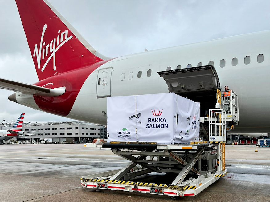 Bakkafrost on Virgin Atlantic sustainable aviation fuel flight