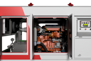 3D Render showing NetJet™’s - accessibility to the KAMAT Pump and Scania Marine engine