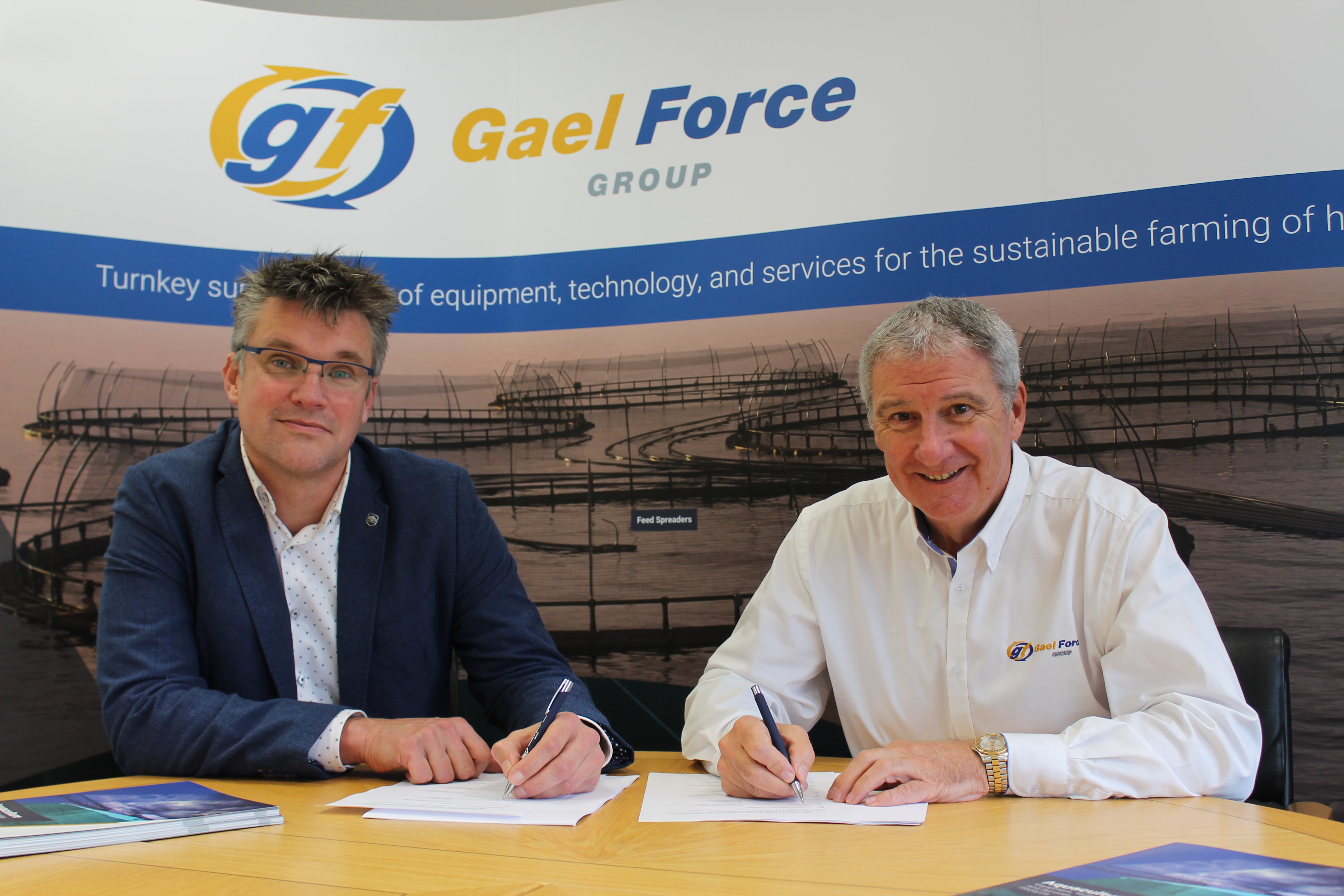 Left: Gerrit Knol, Technical Director and Naval Architect of Nauplius. Right: Stewart Graham, Managing Director of Gael Force Group.