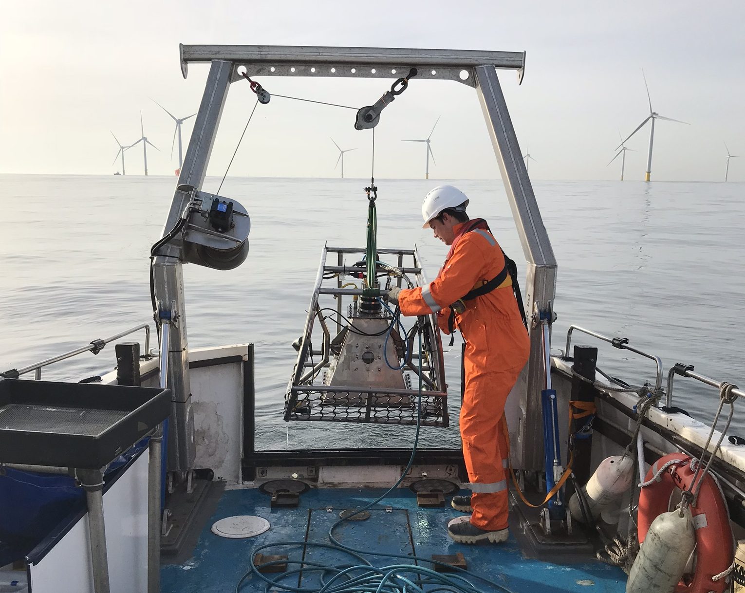 Ocean Ecology Ltd survey equipment being deployed