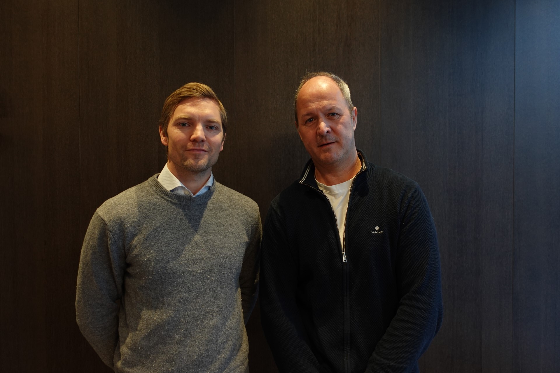 From the  left - Tor Olav Seim, head of business development and founder of Ode and (right)  Claus Opshaug CEO and founder of C Food.