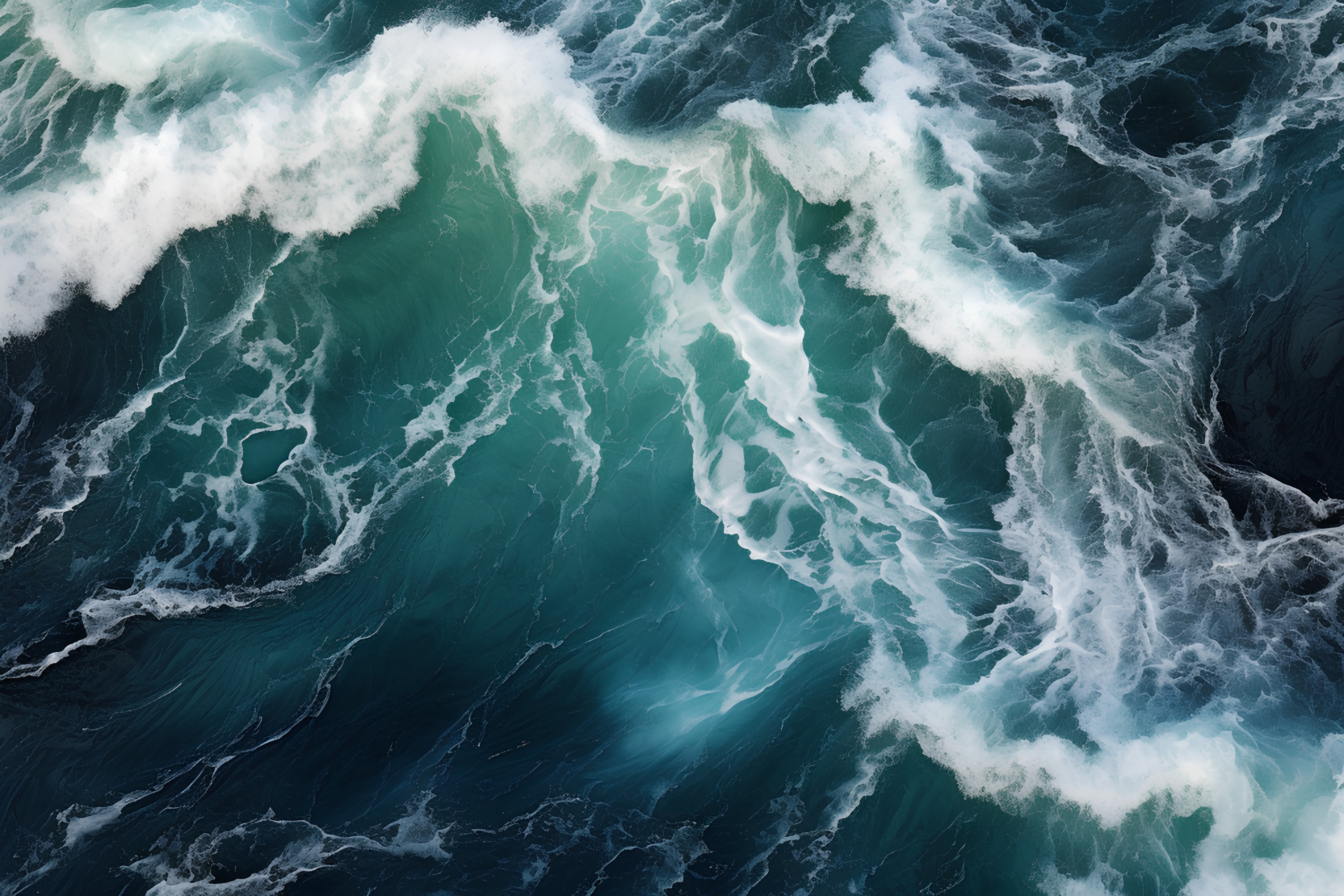 Waves of water of the river and the sea meet each other during high tide and low tide. Whirlpools of the maelstrom of Saltstraumen, Nordland, Norway 