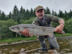 Jon Gibb with salmon