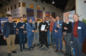 Innovation prize winner Rem van de Bosch of Superfood Zeeland (centre) with members of the jury